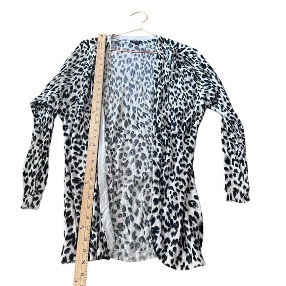 Apt 9 Cheetah Print Open Front Cardigan - Size Large - Picture 3 of 7